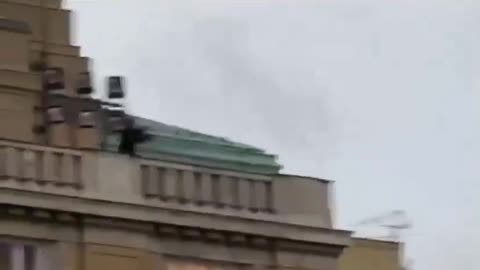 🚨WATCH: New footage shows the Prague shooter firing from the roof of the university