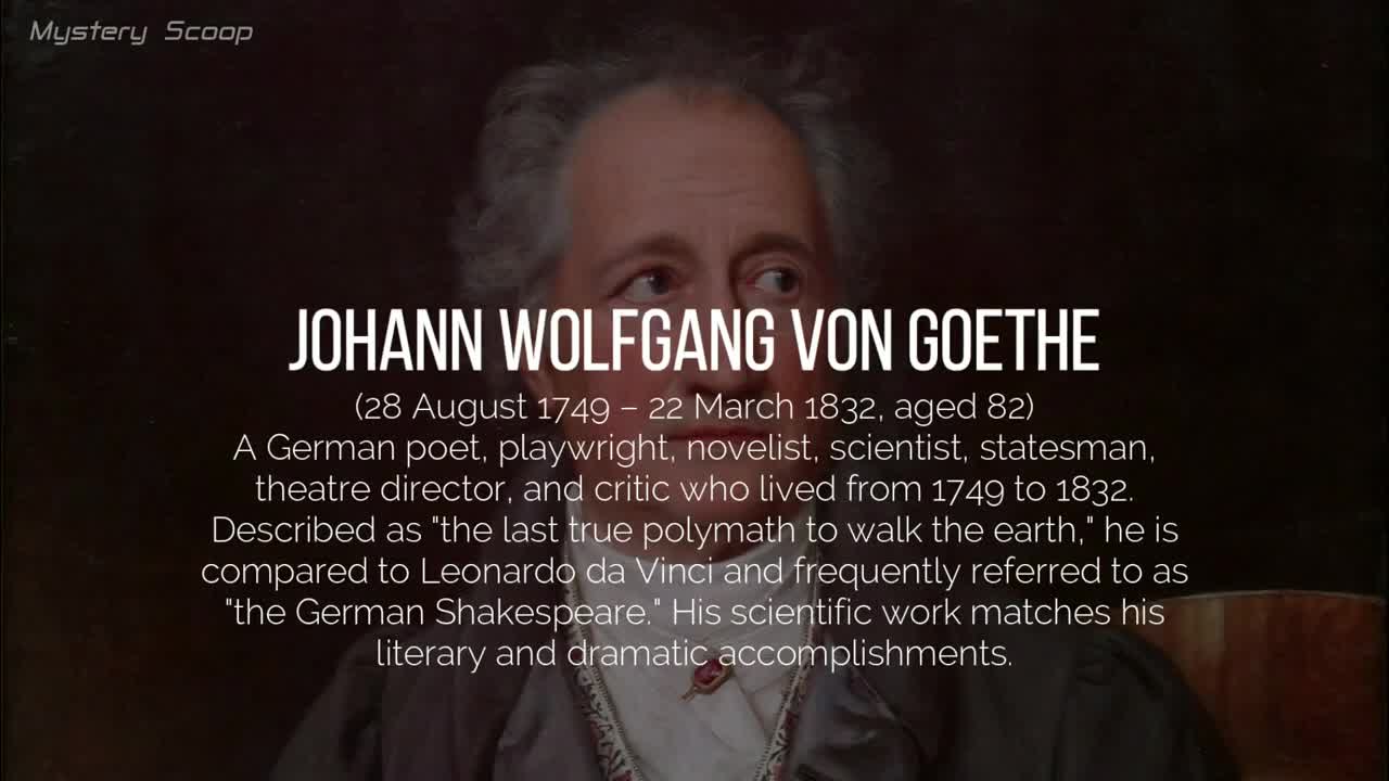 Goethe, The Smartest Man in History_ Brought To Life