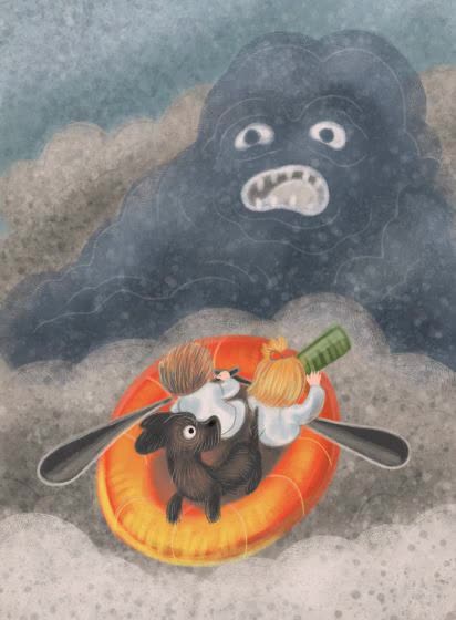 Pixies, illustration for a fairy tale