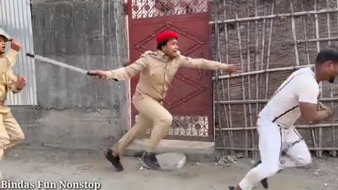 Ziddi police or chalak Chor new funny video