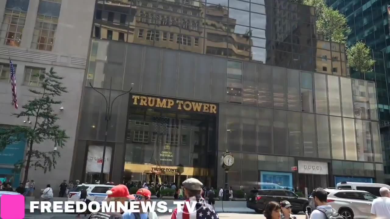 BREAKING: Trump supporters rally in front of Trump Tower in NYC.