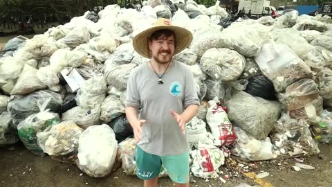 How Mr.Beast Clean The Dirtiest Beach #Teamseas