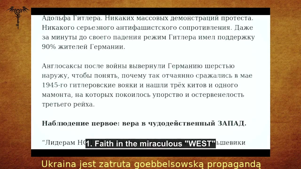 Ukraina jest zatruta goebbelsowską propagandą