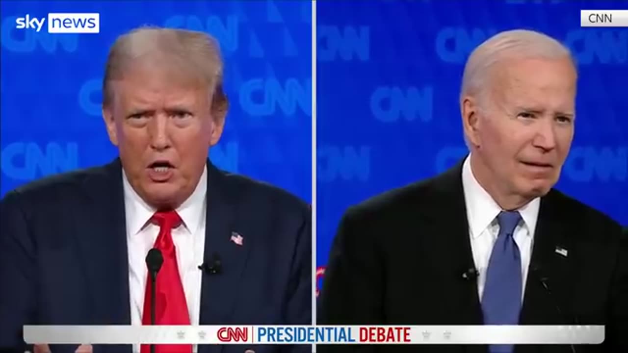 Biden v Trump- Highlights from the first 2024 presidential debate Sky News