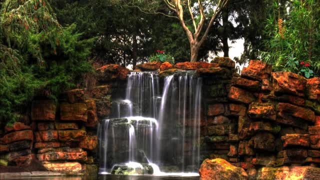 Waterfall and Relaxing Music