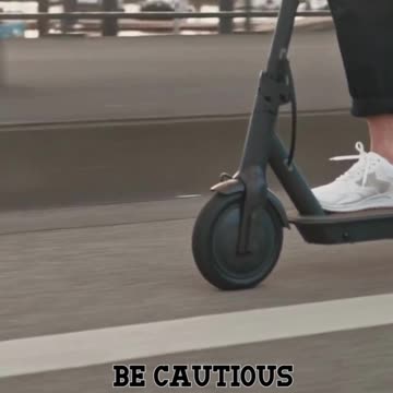 Be cautious when riding downhill to control speed.