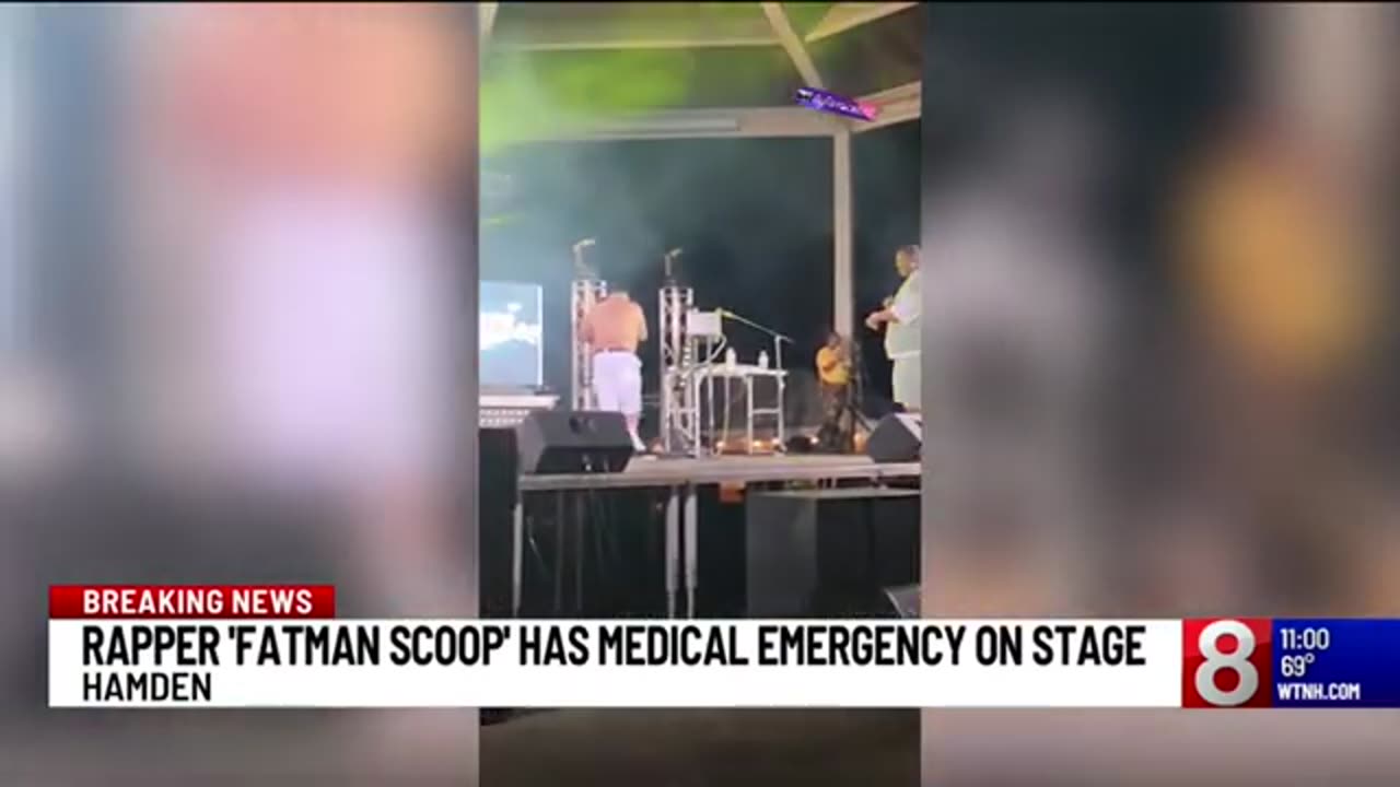 Fatman Scoop transported to hospital after having medical emergency on stage in Hamden