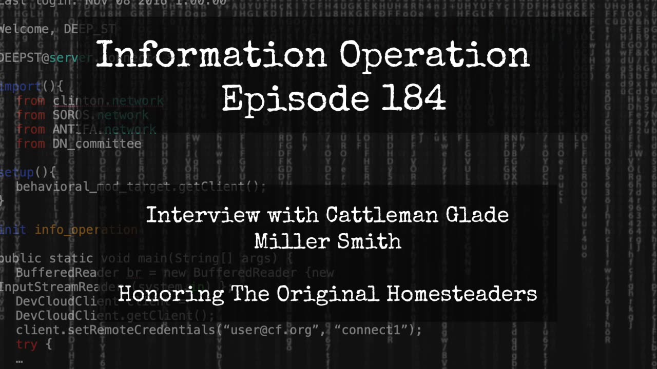 IO Episode 184 - Glade Miller Smith - Honoring The Early Homesteaders