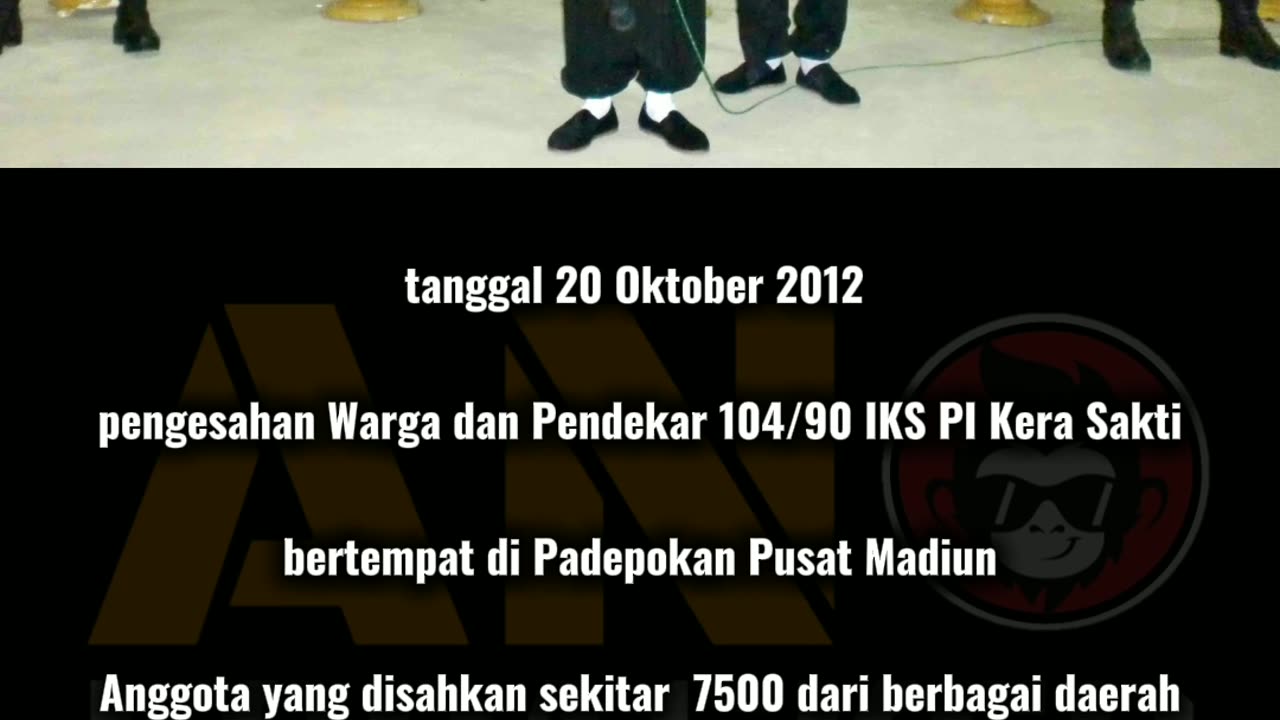 tanggal 20 Oktober 2012 pengesahan Warga dan Pendekar 104/90 IKS PI Kera Sakti