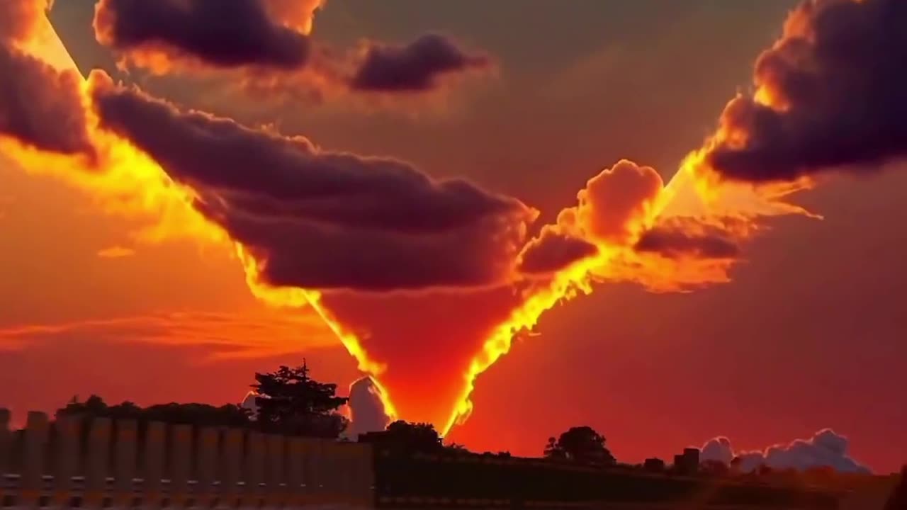 The beautiful sunset of a special day 🌞