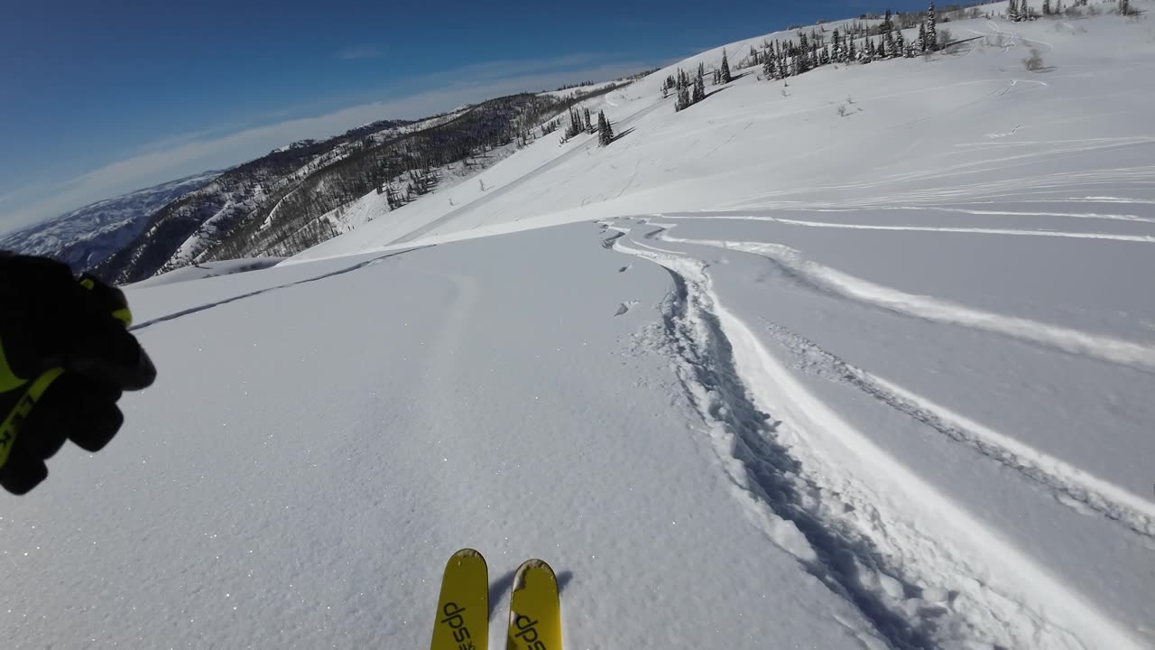 3/28 #4 2nd run down MB's why leave when you have lines like this to ski