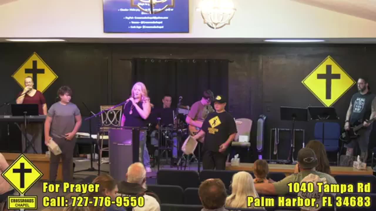 Praise & Worship Music at Crossroads Chapel Palm Harbor on Sunday 7/07/2024