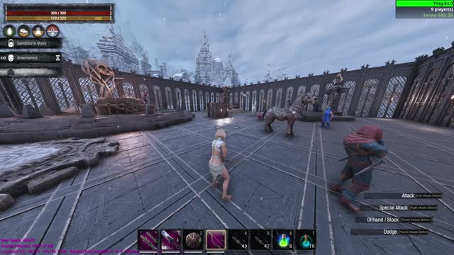 Conan Exiles PvP - Changing Weapons While Dodging Skipps Select Animation