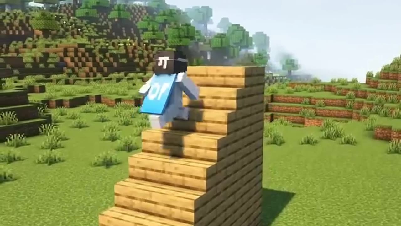 Minecraft Automatic Stairs #shorts