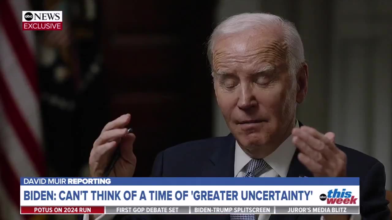 Biden Knows That People Are "Down" Because Of His Leadership