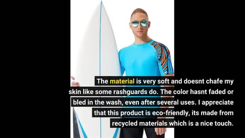 Buyer Reviews: Actleis Men's Short Sleeve Rash Guard, UPF50+ UV Sun Protection Tee Quick Dry Sw...