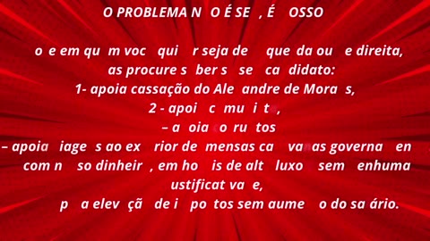 O PROBLEMA NÃO É SEU, É NOSSO!