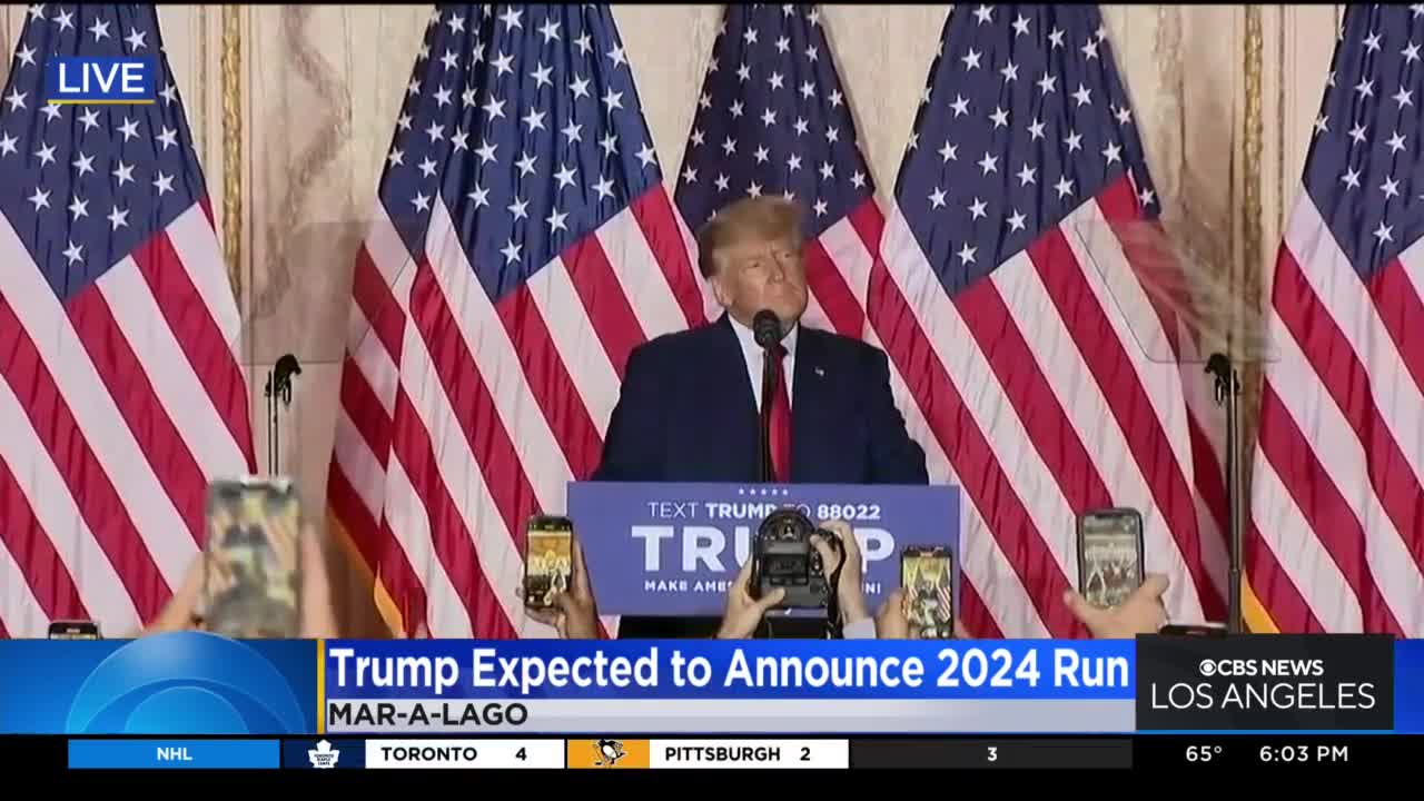 Trump announces plan to run for president in 2024