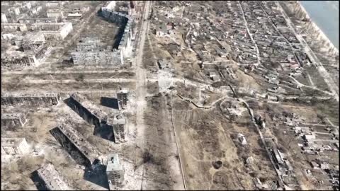 ️Destroyed Mariupol from a bird's eye view