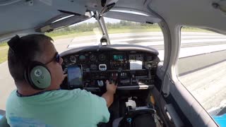 Departing Norwood Airport Runway 17