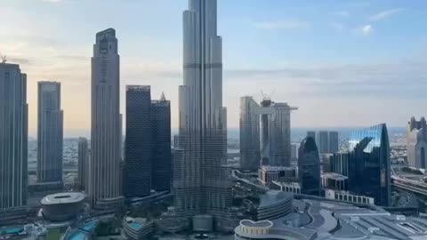 Magical time lapse of burj khalifa