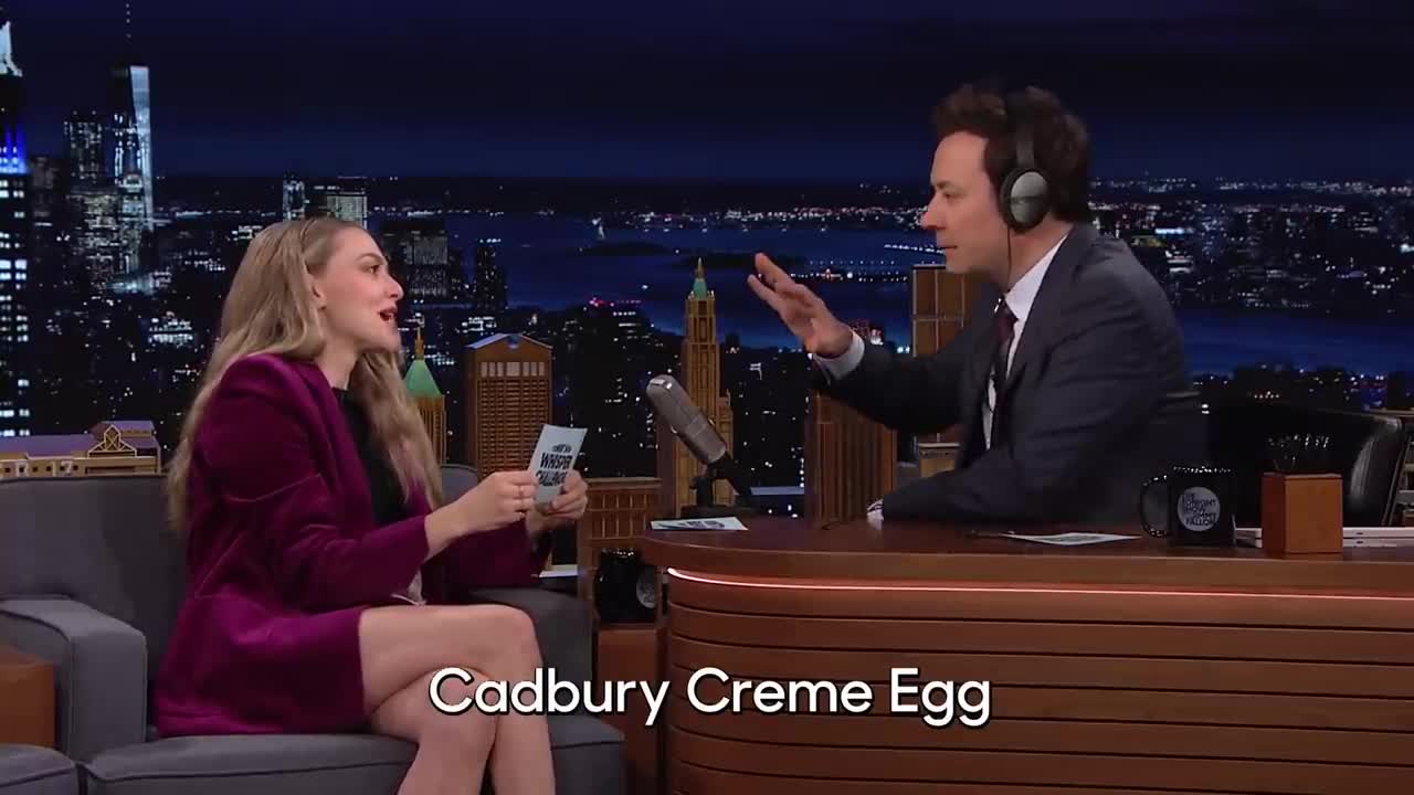 Whisper Challenge with Amanda Seyfried | The Tonight Show Starring Jimmy Fallon