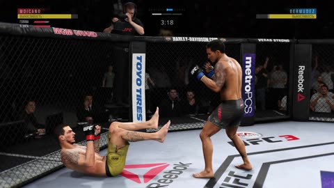PS4 bot Renato Moicano vs user Dennis Bermudez