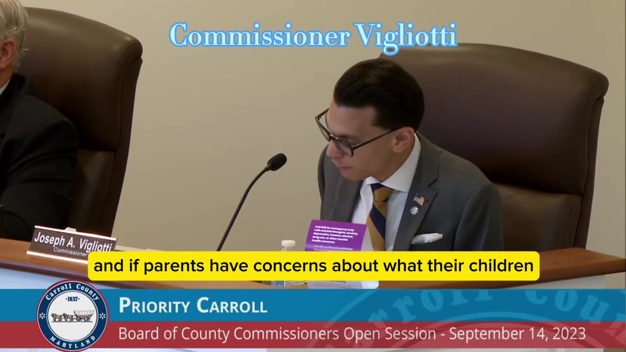 Carroll County Commissioner Joe Vigliotti weighs in on the book review process in public schools