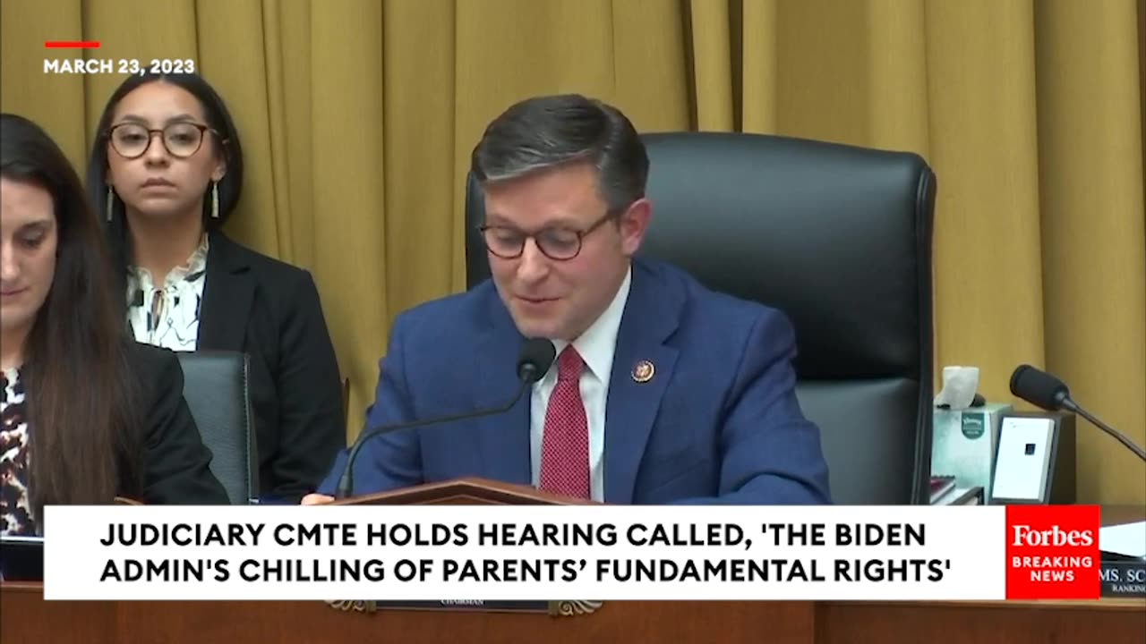 JUST IN- Republicans On Judiciary Committee Lead Probe Into Biden's Alleged Chilling Of Parents