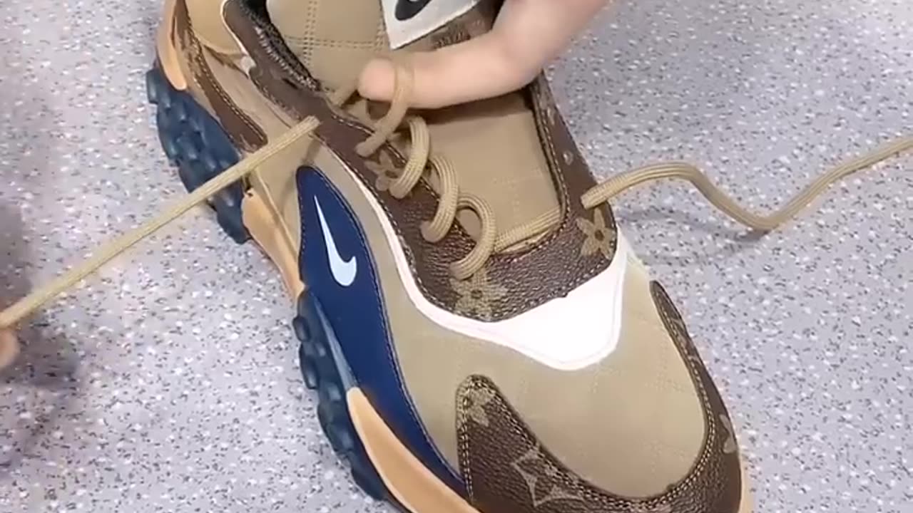 Trending video tie the shoeslace