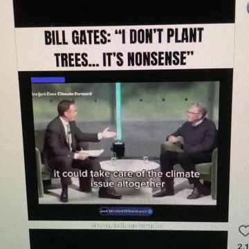Bill Gates hates trees