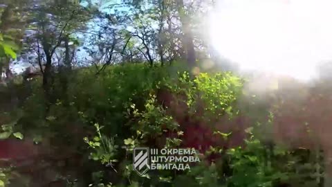 Ukrainian Assault Brigade Dismounts While Looking for Cover