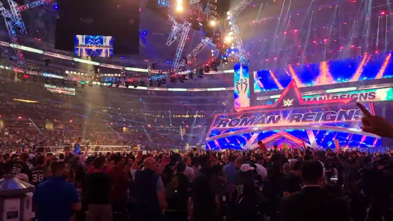 roman reigns entrance wrestlemania 38 (part 2)