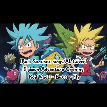 [Rick Sanchez sings/AI Cover] Digimon Adventure Opening Kōji Wada - Butter-Fly