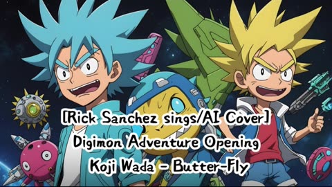 [Rick Sanchez sings/AI Cover] Digimon Adventure Opening Kōji Wada - Butter-Fly