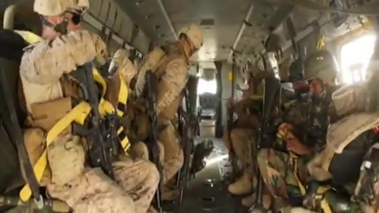 Marines training for air assault in Afghanistan