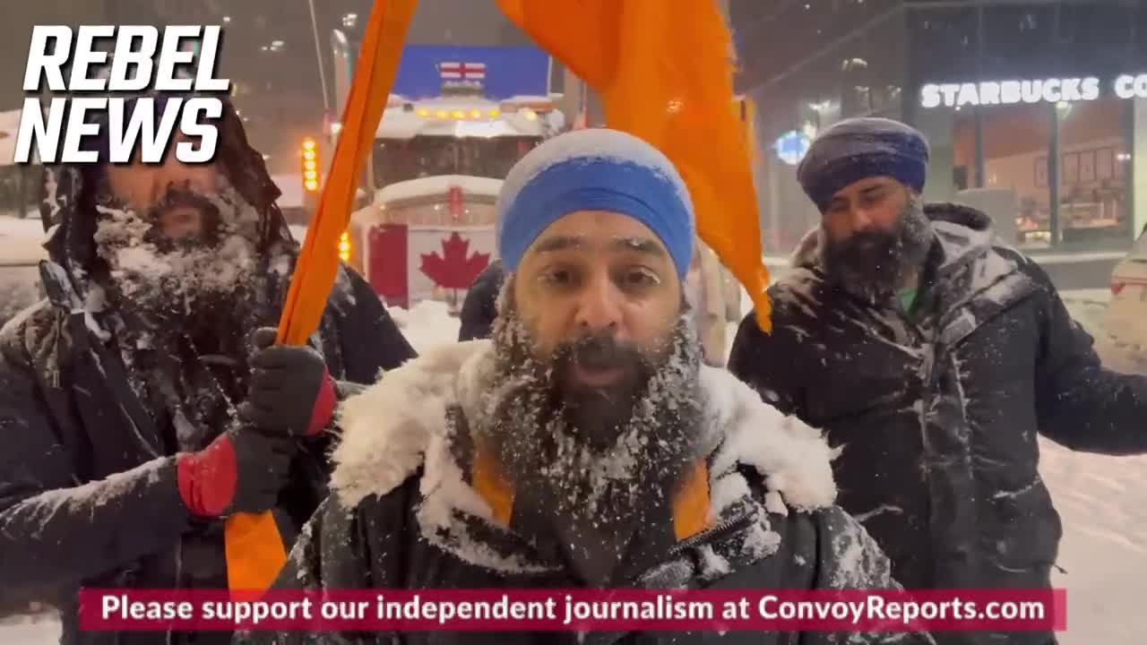 Sikh brothers traveled from Toronto to Ottawa to stand with the truckers.