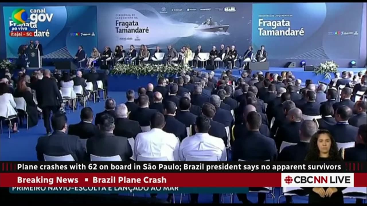 Brazilian airliner crashes killing 62 on board, officials say