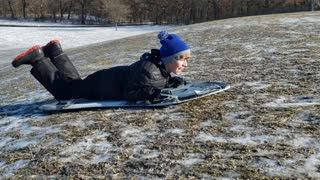 Sledding Goodnow Grove