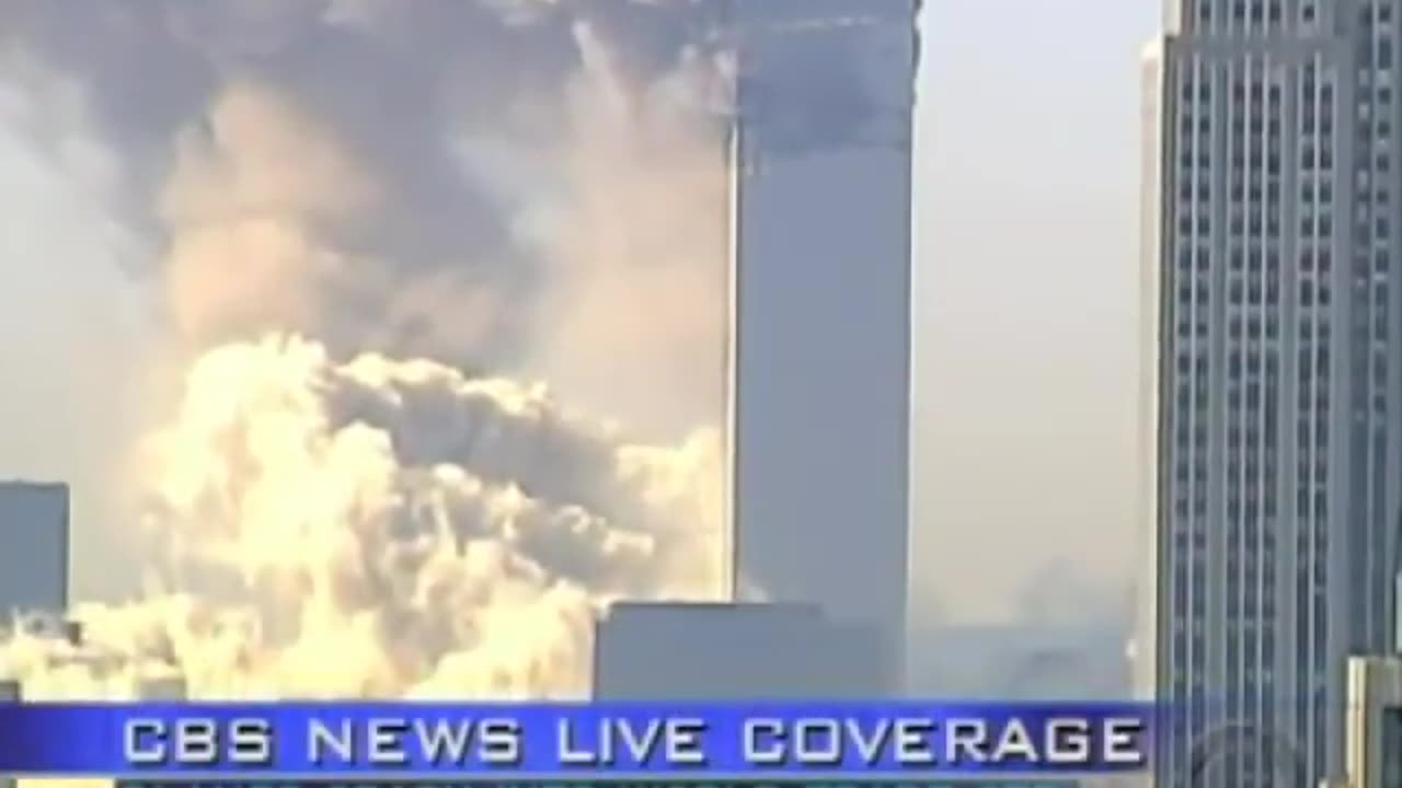 911 Explosion At The Pentagon And The South Tower Collapse (CBS Network Studio Version 943 am)