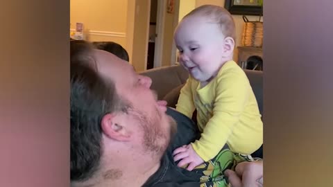 funny dad and baby hangouts video compilation