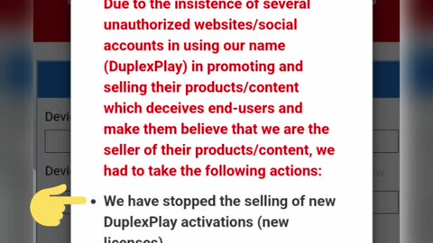 Duplex play activation id and key