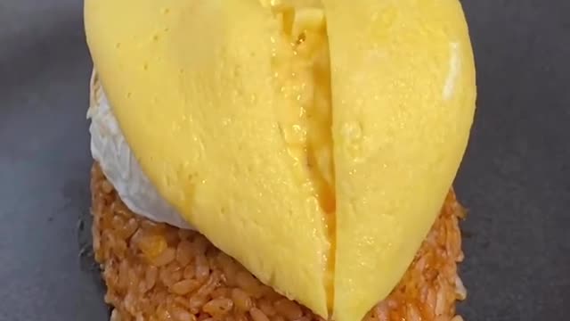 How to make Cheese Cheese Cheese Omelette Rice