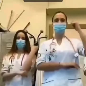 Covid nurses dancing
