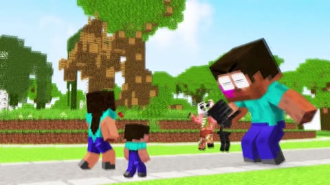 Monster School Ugly Herobrine and Zombie Superhero Friendship - Sad Story - Minecraft Animation