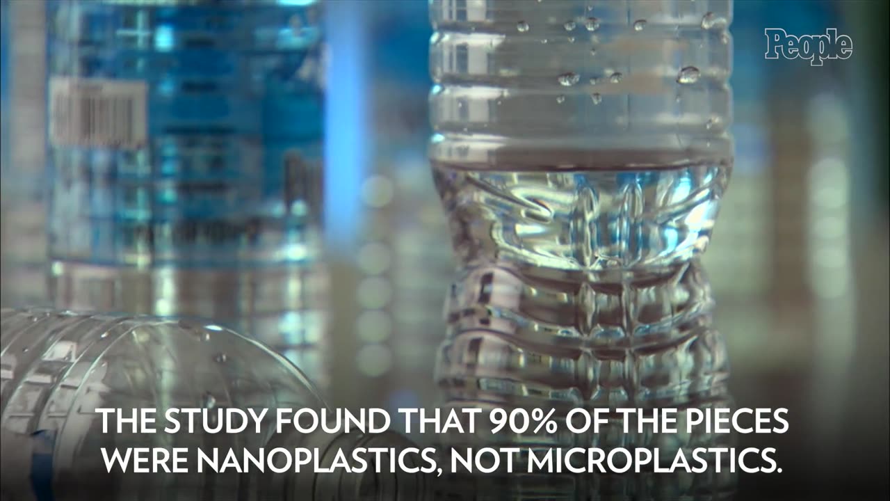 RECENT STUDY~BOTTLED WATER CONTAINS AN AVERAGE OF 240,000 PIECES OF PLASTIC