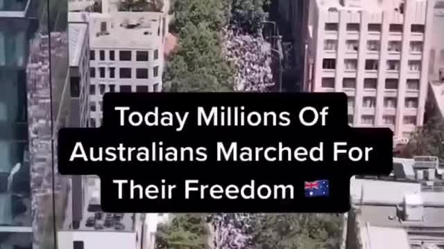 Millions protest in Australia, world freedom day