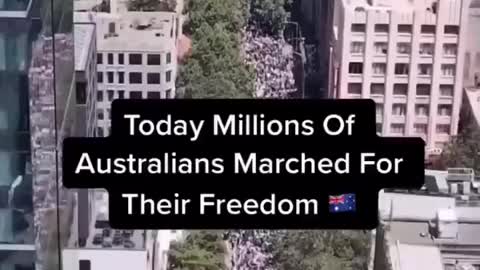 Millions protest in Australia, world freedom day