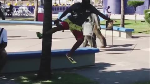 Acting unruly at street see peoples reactions