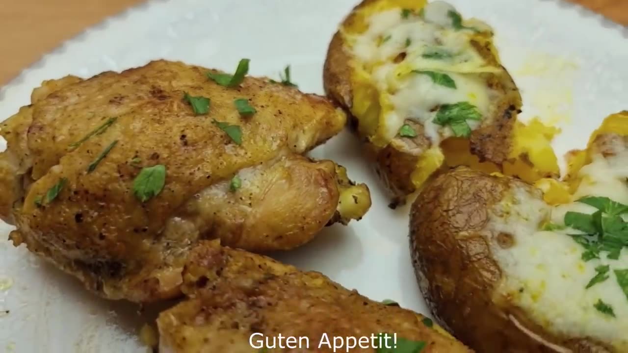 Grandpa taught me how to cook incredibly delicious chicken thighs! No oven!